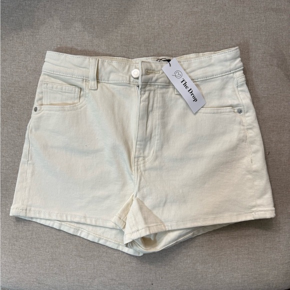 The Drop Pants - Women's Cream Jean Shorts
